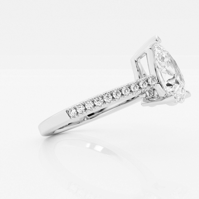 Additional Image 1 for  3 ctw Pear Lab Grown Diamond Engagement Ring